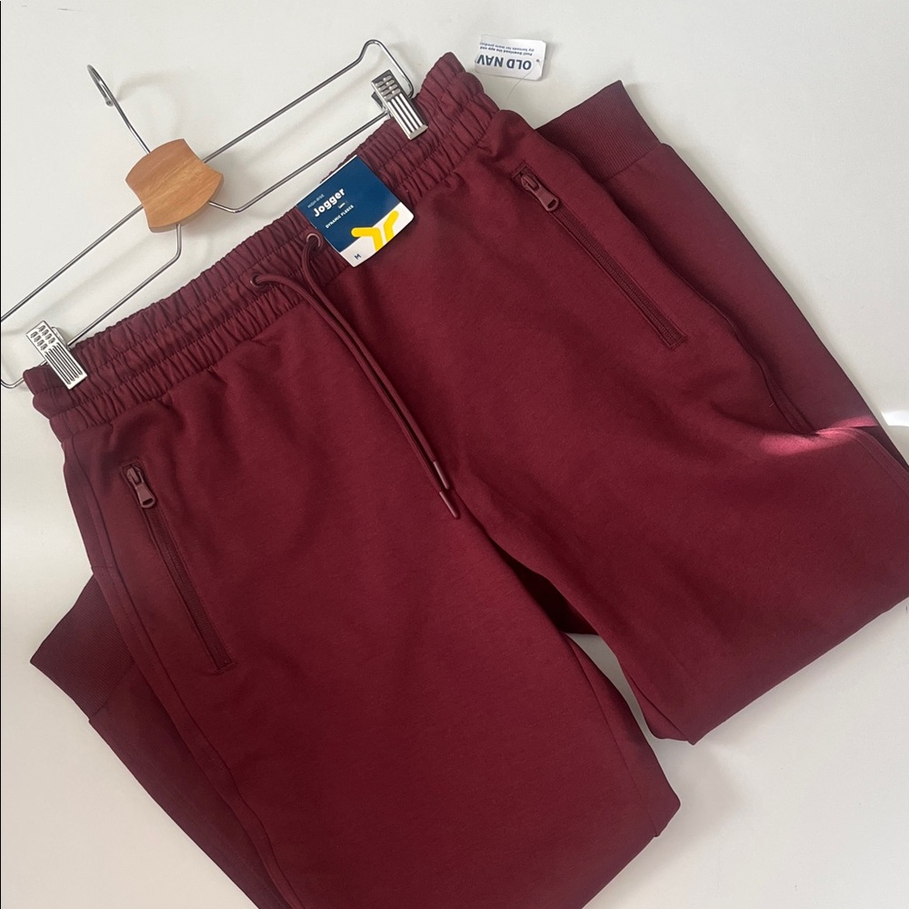 Old Navy Burgundy Jogger Pants size medium - Picture 5 of 11